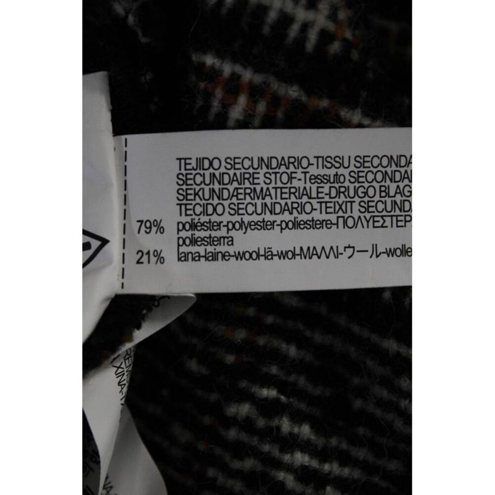 Zara Womens Black Plaid Fringe Edge Cotton Long Sleeve Jacket Size S - Picture 5 of 6